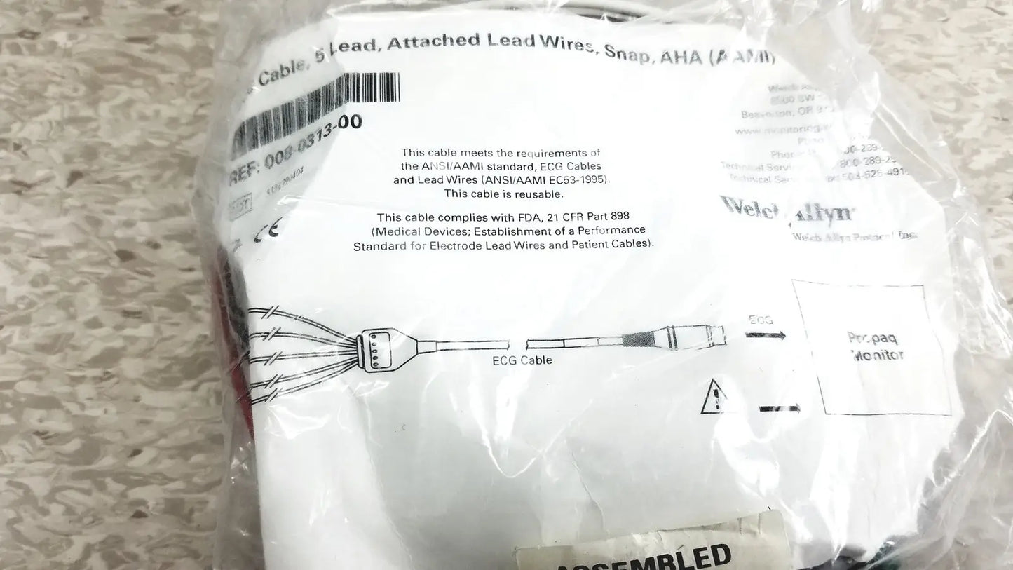 Welch Allyn PROPAQ Encore 206 EMPSC Vital Signs Patient Monitor Kit