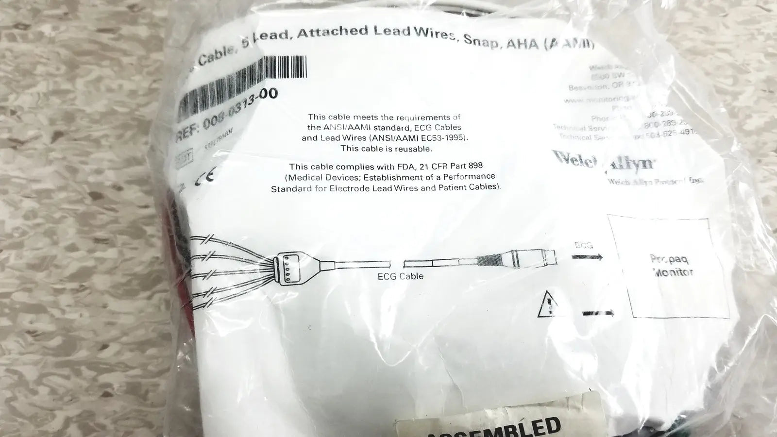 Welch Allyn PROPAQ Encore 206 EMPSC Vital Signs Patient Monitor Kit