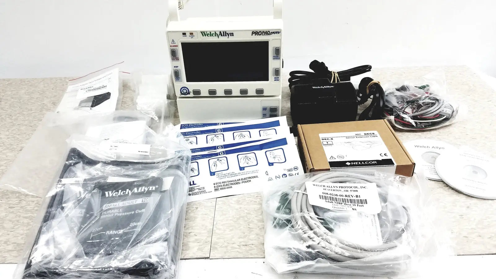 Welch Allyn PROPAQ Encore 206 EMPSC Vital Signs Patient Monitor Kit
