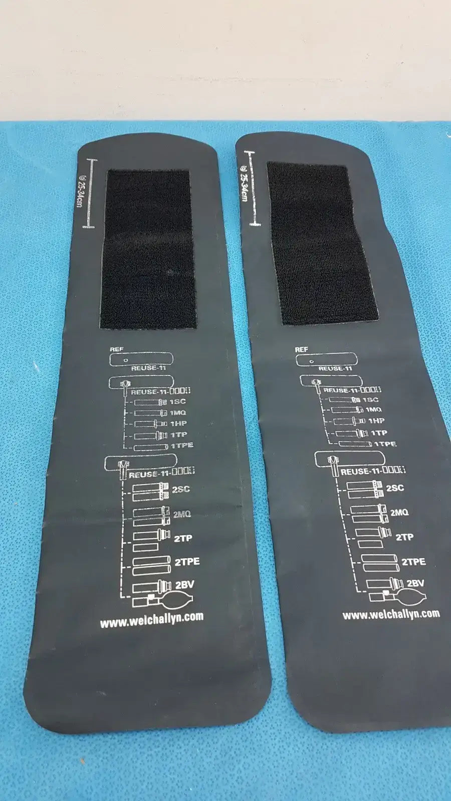 Welch Allyn REUSE-11 FlexiPort Blood Pressure Cuff 25–34cm Thigh- lot of 2