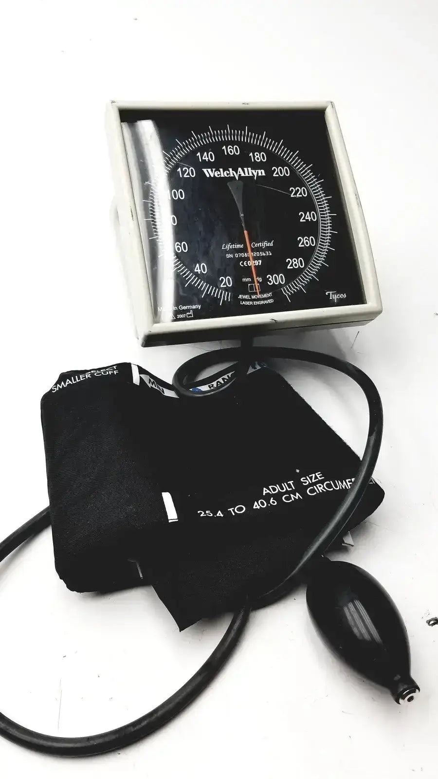 Welch Allyn Tycos Jewel Movement Laser Engraved BP Monitor and Cuff - Blood Pressure