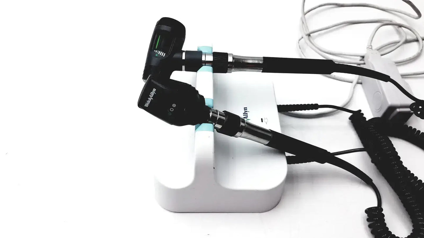 Welch Allyn Wall Transformer Ophthalmoscope & MacroView Otoscope 23810 11720 - Diagnostic Set