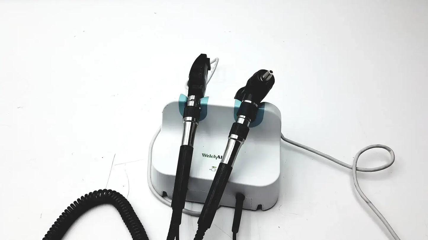 Welch Allyn Wall Transformer Ophthalmoscope & MacroView Otoscope 23810 11720 - Diagnostic Set