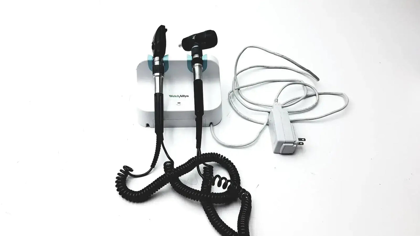 Welch Allyn Wall Transformer Ophthalmoscope & MacroView Otoscope 23810 11720 - Diagnostic Set