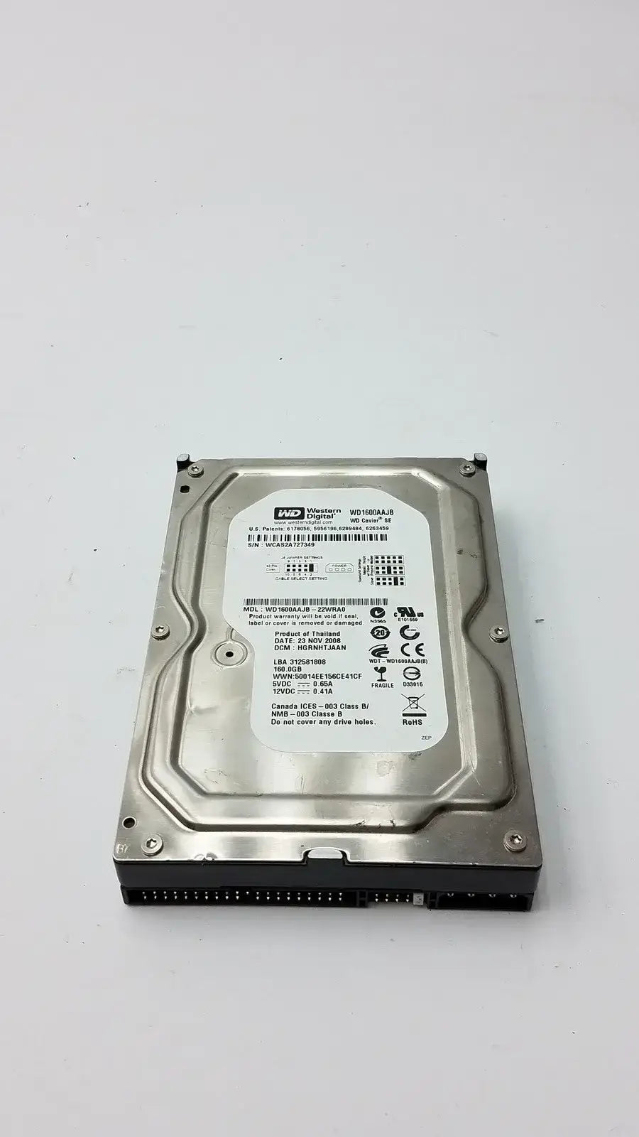 Western Digital WD1600AAJB 160GB PATA / Ultra ATA100 Hard Drive – 3.5’’ HDD - Internal