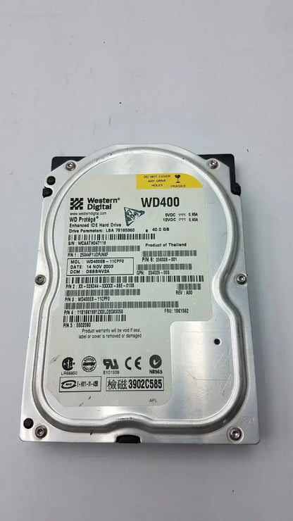 Western Digital WD400EB-00ENA0 40GB IDE Hard Drive – 3.5’’ Desktop HDD - Internal Disk