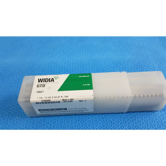 WIDIA GTD 1-1/4’’-12 NF High-Speed Steel Hand Tap - Straight Flute