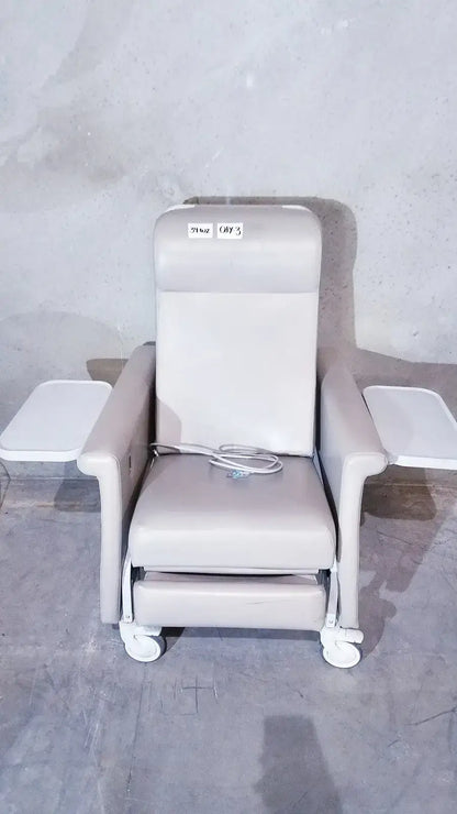 Winco 694 Care Recliner Dialysis chair +Back Massager Vibrate with Side Trays - Chair