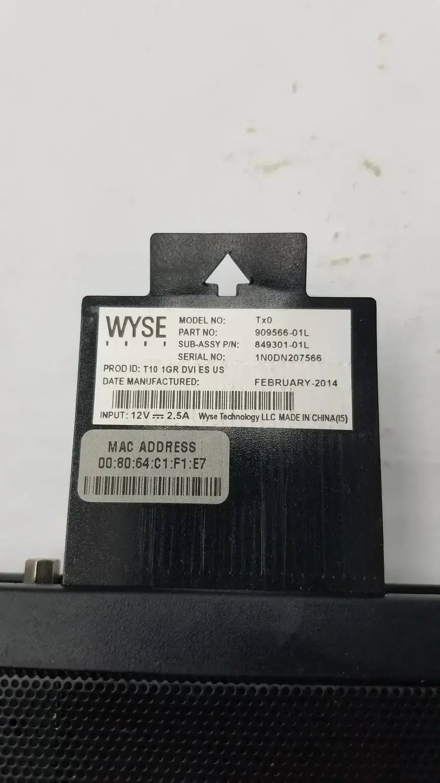 Wyse Tx0 T10 1GR DVI Thin Client 909566-01L