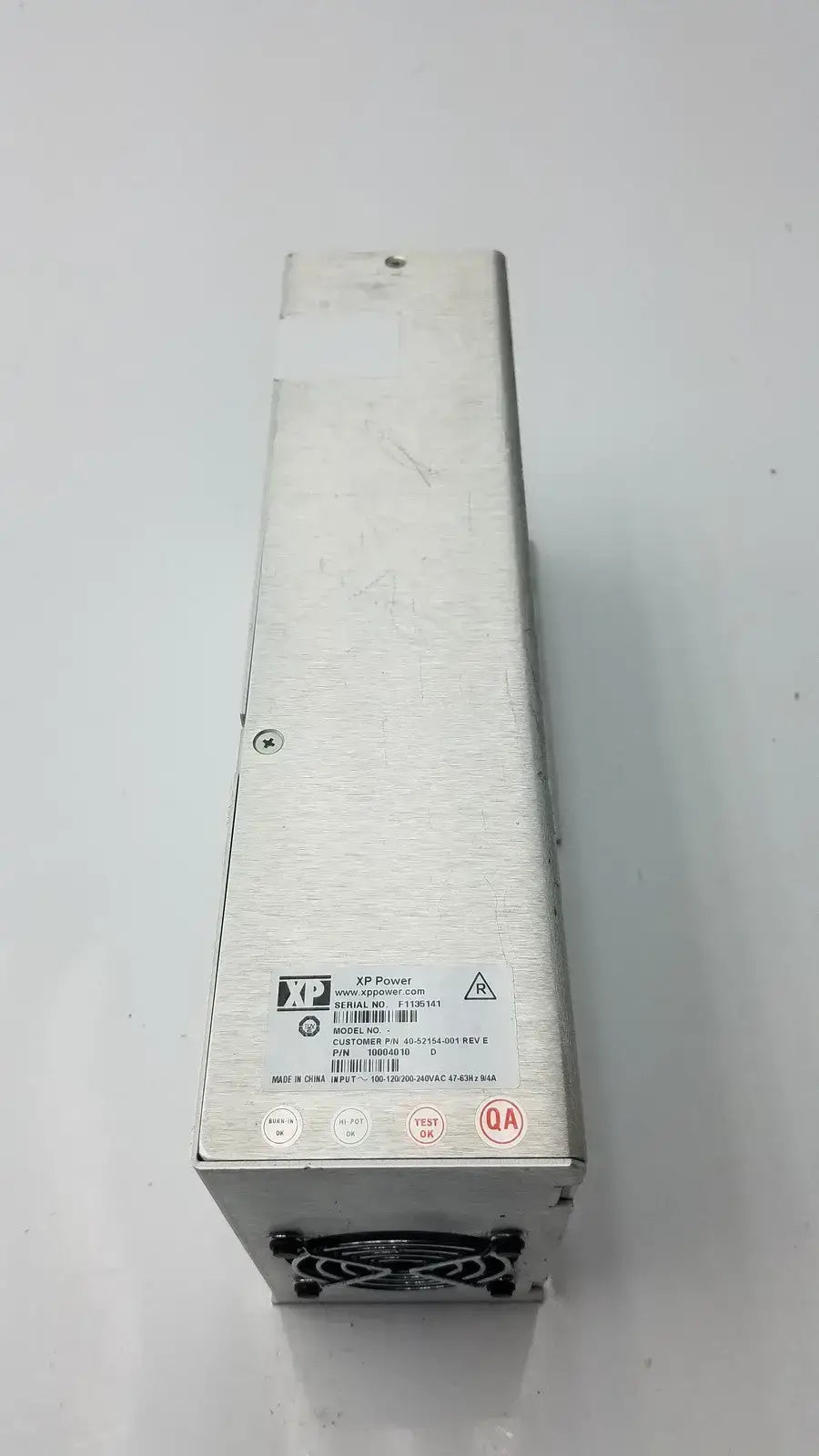 X Power 40-52154-001 Rev E Supply Serial No F1135141