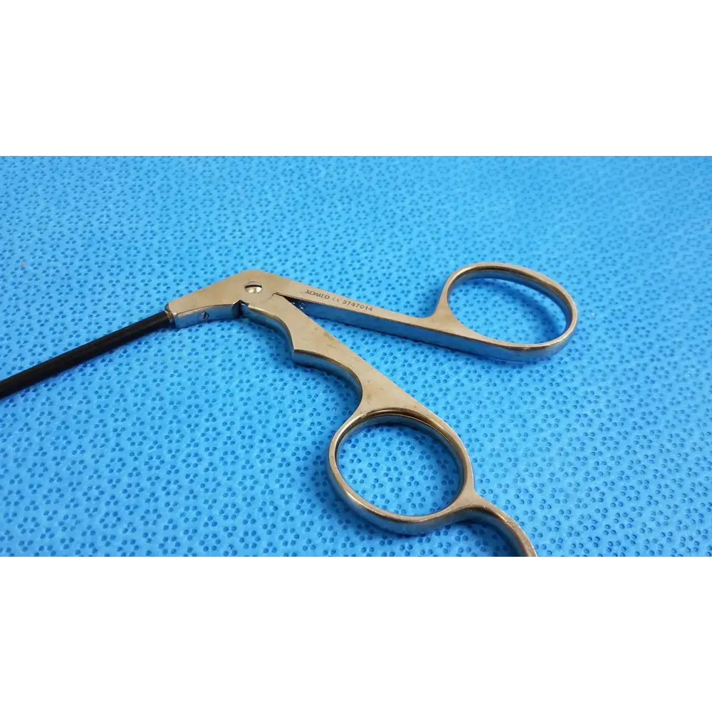 Xomed Curved Left Stainless Steel Surgical Scissors