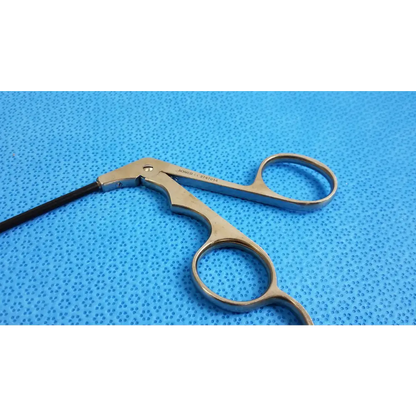 Xomed Curved Left Stainless Steel Surgical Scissors