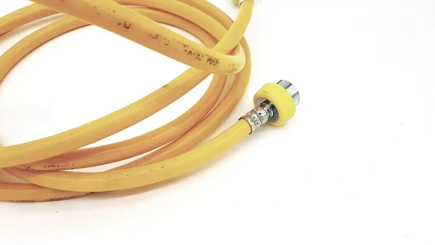 Yellow hose air print lot 08-12 features a coiled hose with metallic connector and yellow protective cap for air use