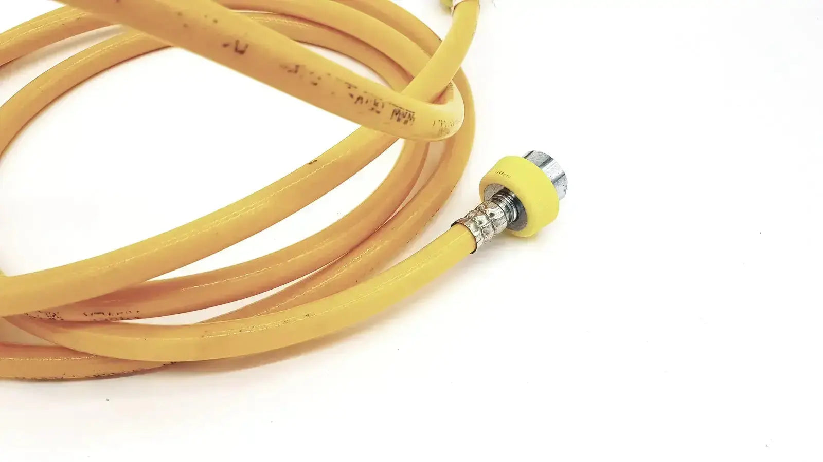 Yellow hose air print lot 08-12 features a coiled hose with metallic connector and yellow protective cap for air use