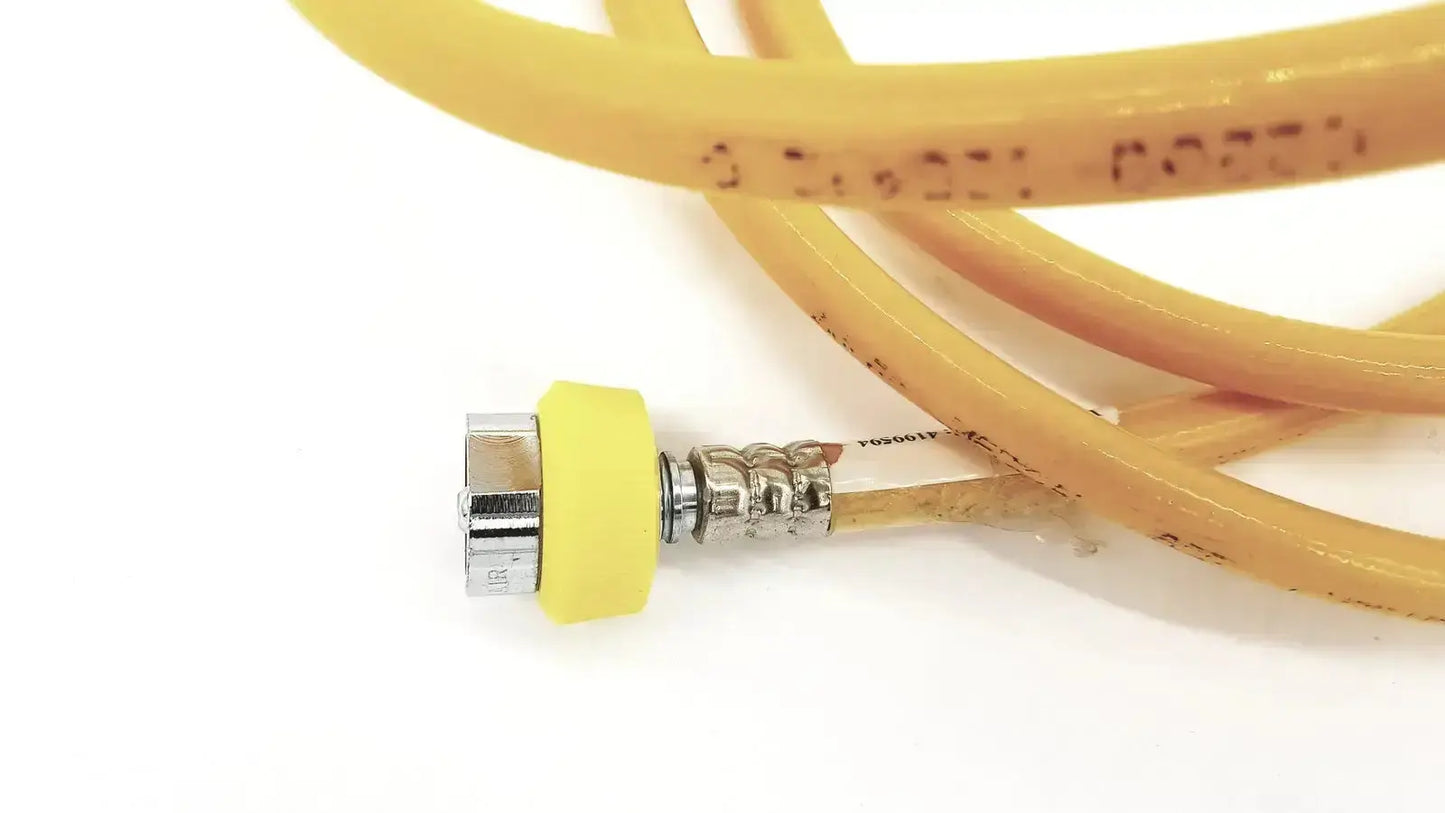 Yellow hose air print lot 08-12 featuring a coiled yellow hose with metallic connector and yellow rubber sleeve