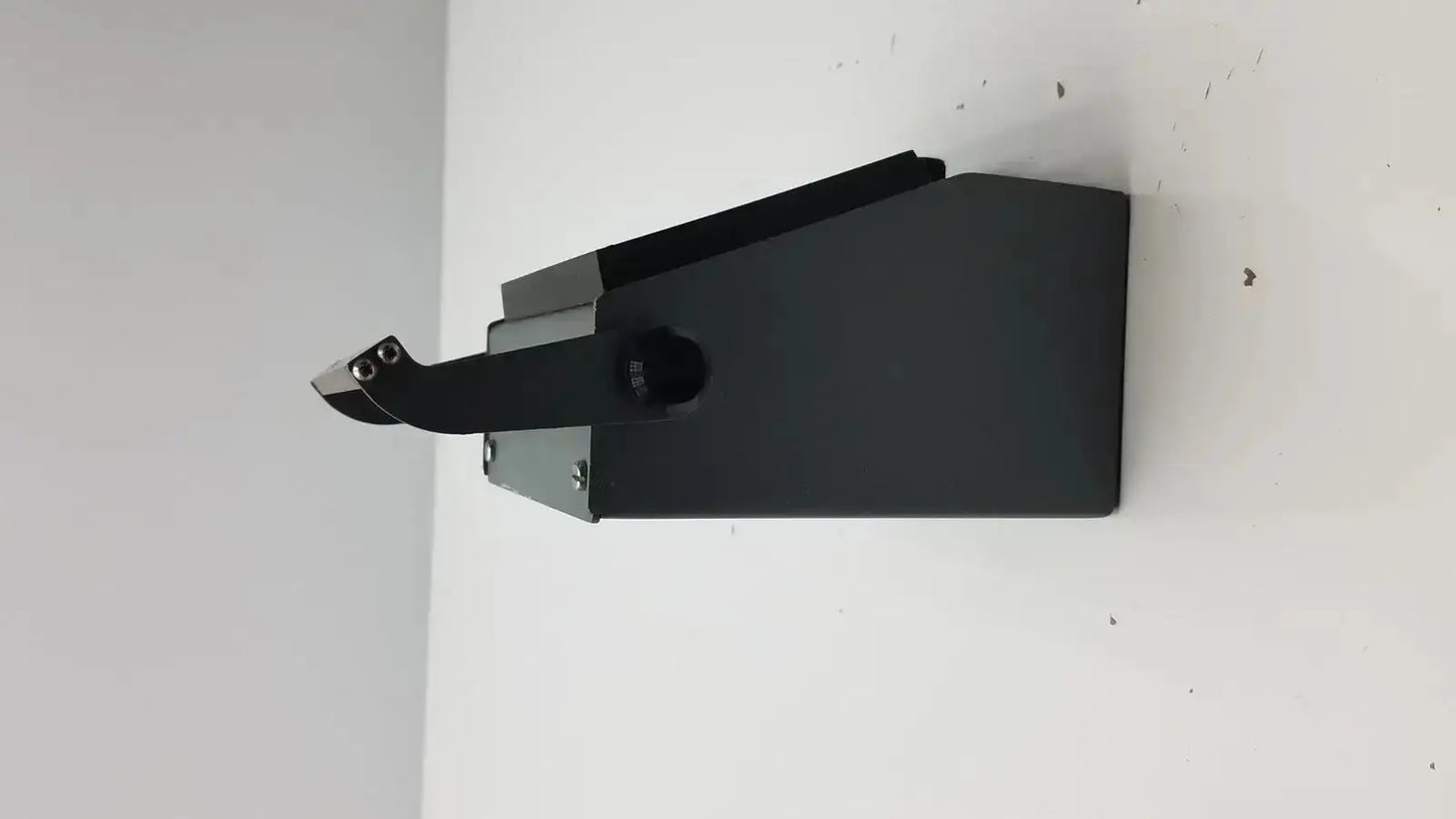 Black metal cutting tool holder with sharp angled blade featured in ysi model 42sc tele-thermometer product image