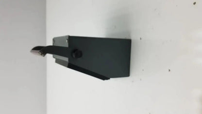 Black rectangular wall-mounted ysi model 42sc tele-thermometer with metallic handle and visible screw detail