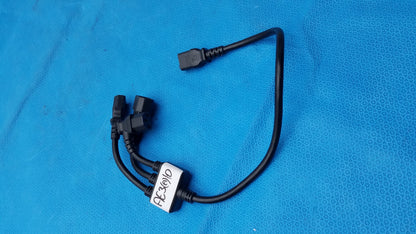 Yung Li YC-12 IEC C14 to Triple C13 Female 3-Way Power Splitter Cord