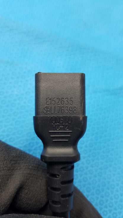 Yung Li YC-12 IEC C14 to Triple C13 Female 3-Way Power Splitter Cord