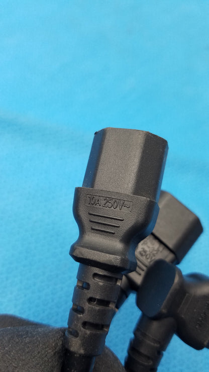 Yung Li YC-12 IEC C14 to Triple C13 Female 3-Way Power Splitter Cord