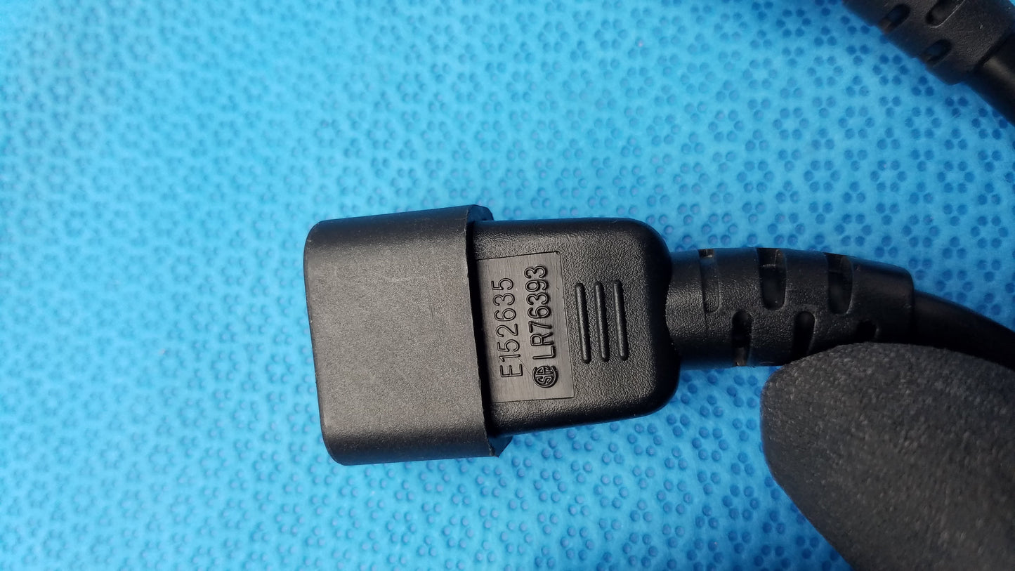 Yung Li YC-12 IEC C14 to Triple C13 Female 3-Way Power Splitter Cord