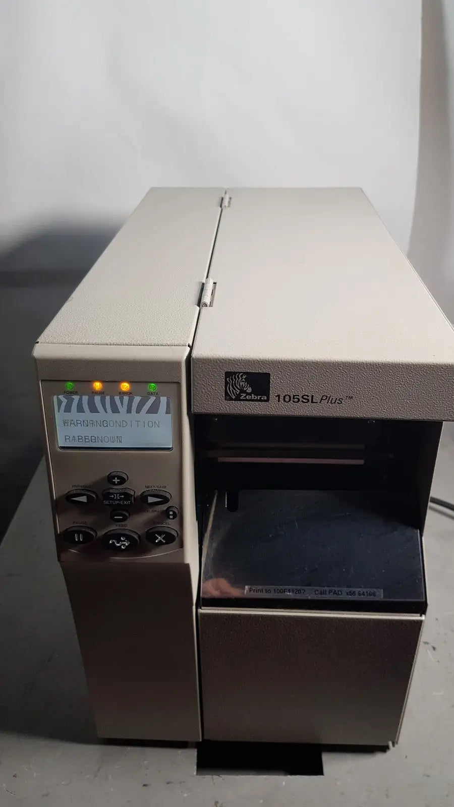 Zebra 105SL PLUS USB Ethernet Thermal/Transfer Label Printer