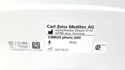 Zeiss Cirrus Photo 600 Ref 2121-814 With Table OCT Engine 10 - Ophthalmic Imaging System