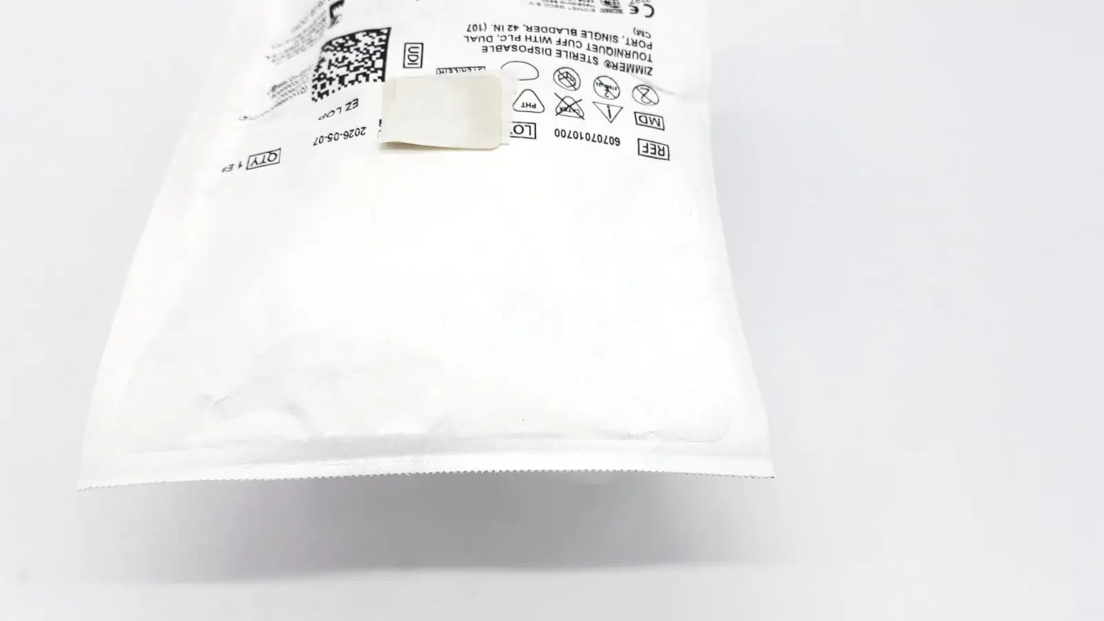Zimmer 60707010700 Disposable Tourniquet Cuff Single Bladder 42in