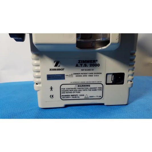Zimmer ATS 2000 Automatic Tourniquet System – Dual Cuff Control Unit