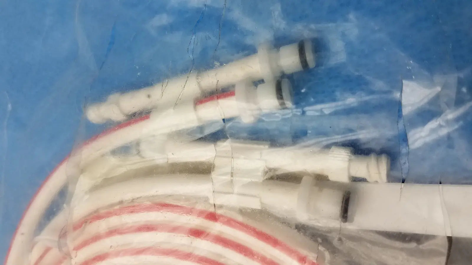Zimmer ATS 2000 Pneumatic Dual Hose – Red Tourniquet Cuff Connector Used