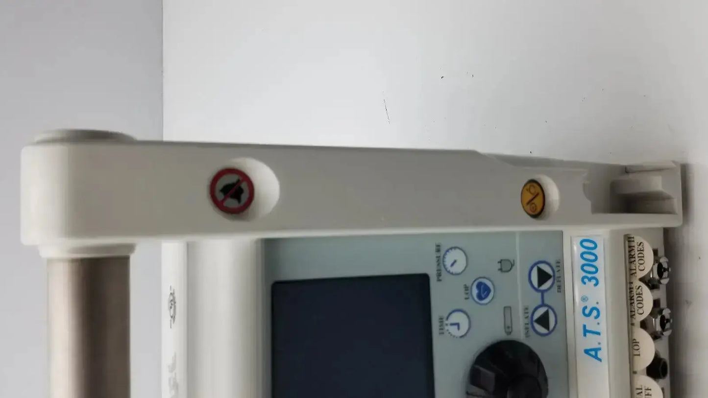 White plastic zimmer hall ats 3000 automatic tourniquet system medical device for controlled blood flow management
