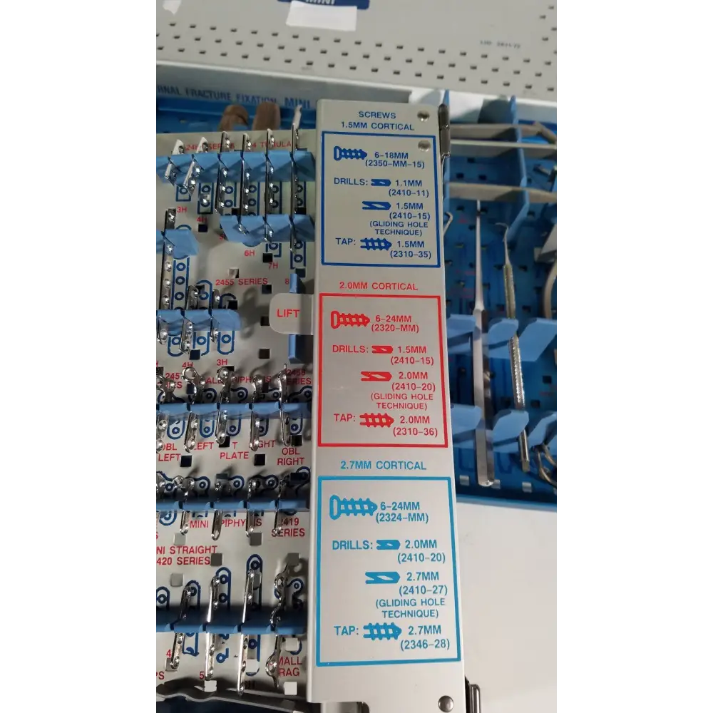 Zimmer Mini Fragment Set 2600-07 Fracture Management - Surgical Instrument