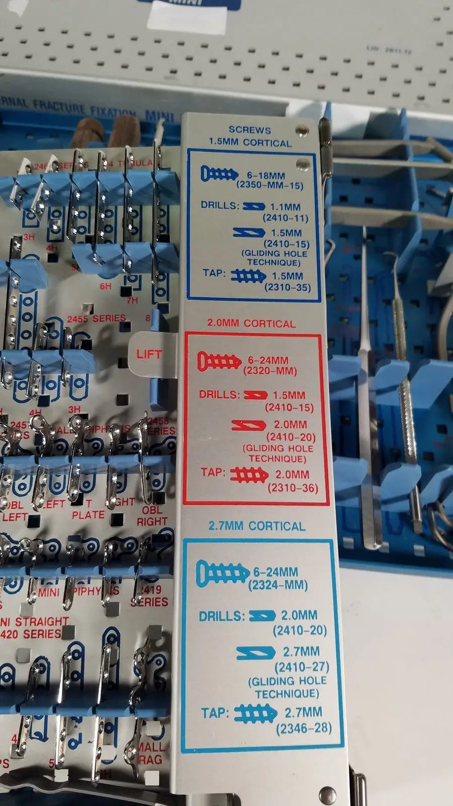 Zimmer Mini Fragment Set 2600-07 Fracture Management - Surgical Instrument